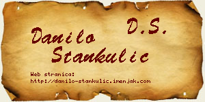 Danilo Stankulić vizit kartica